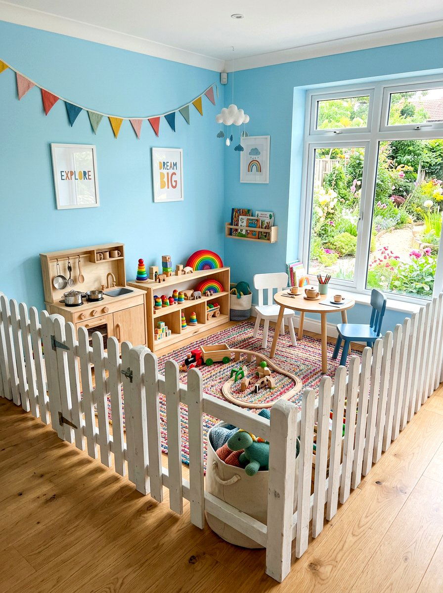 Picket Fence Frame - 25 Spring Photo Frame Decor Ideas