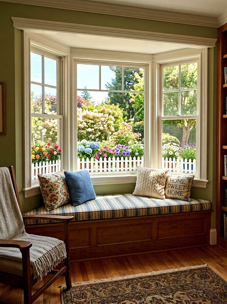 Picket Fence Window Decorations - 25 Spring Gel Cling Ideas