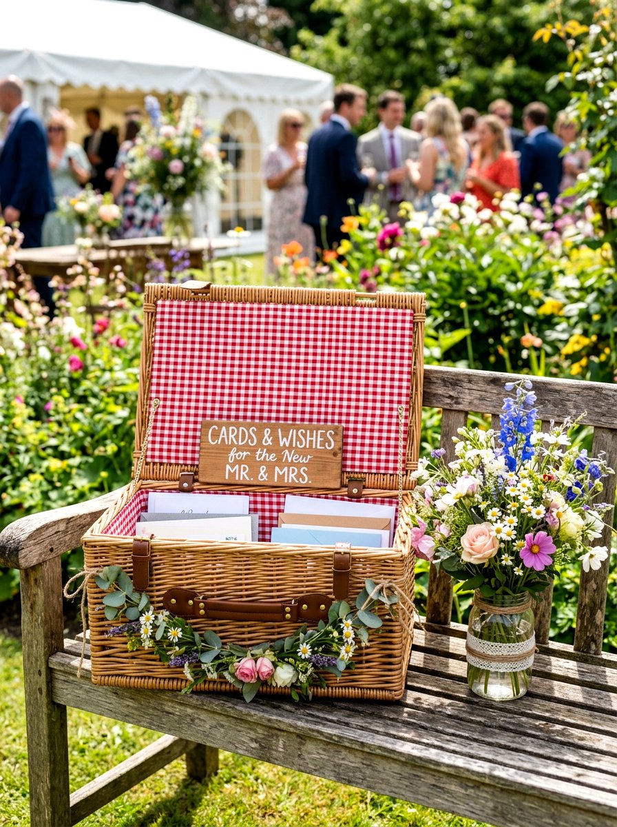 Picnic Basket Wedding Card Box - 25 Spring Wedding Card Box Ideas