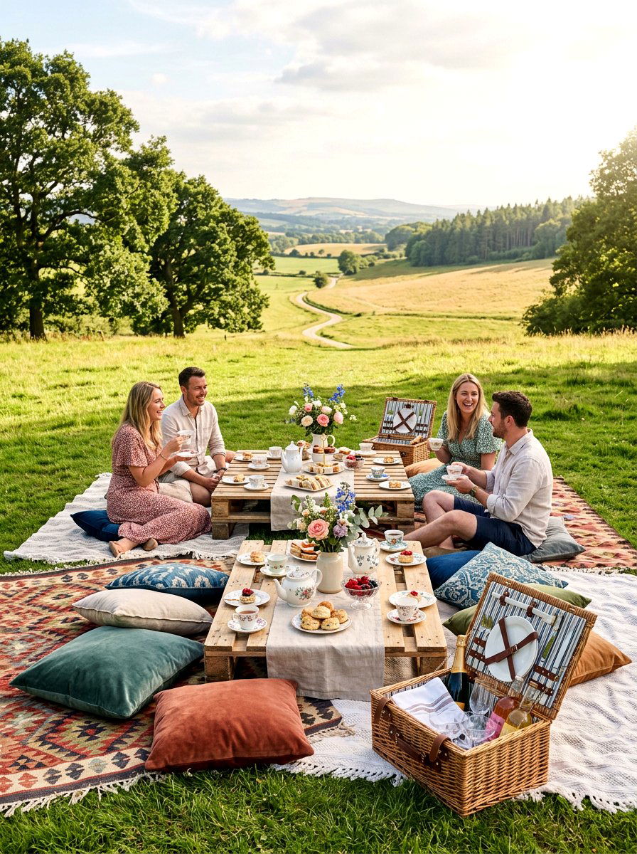 Picnic Tea Party - 25 Spring Tea Party Decor Ideas