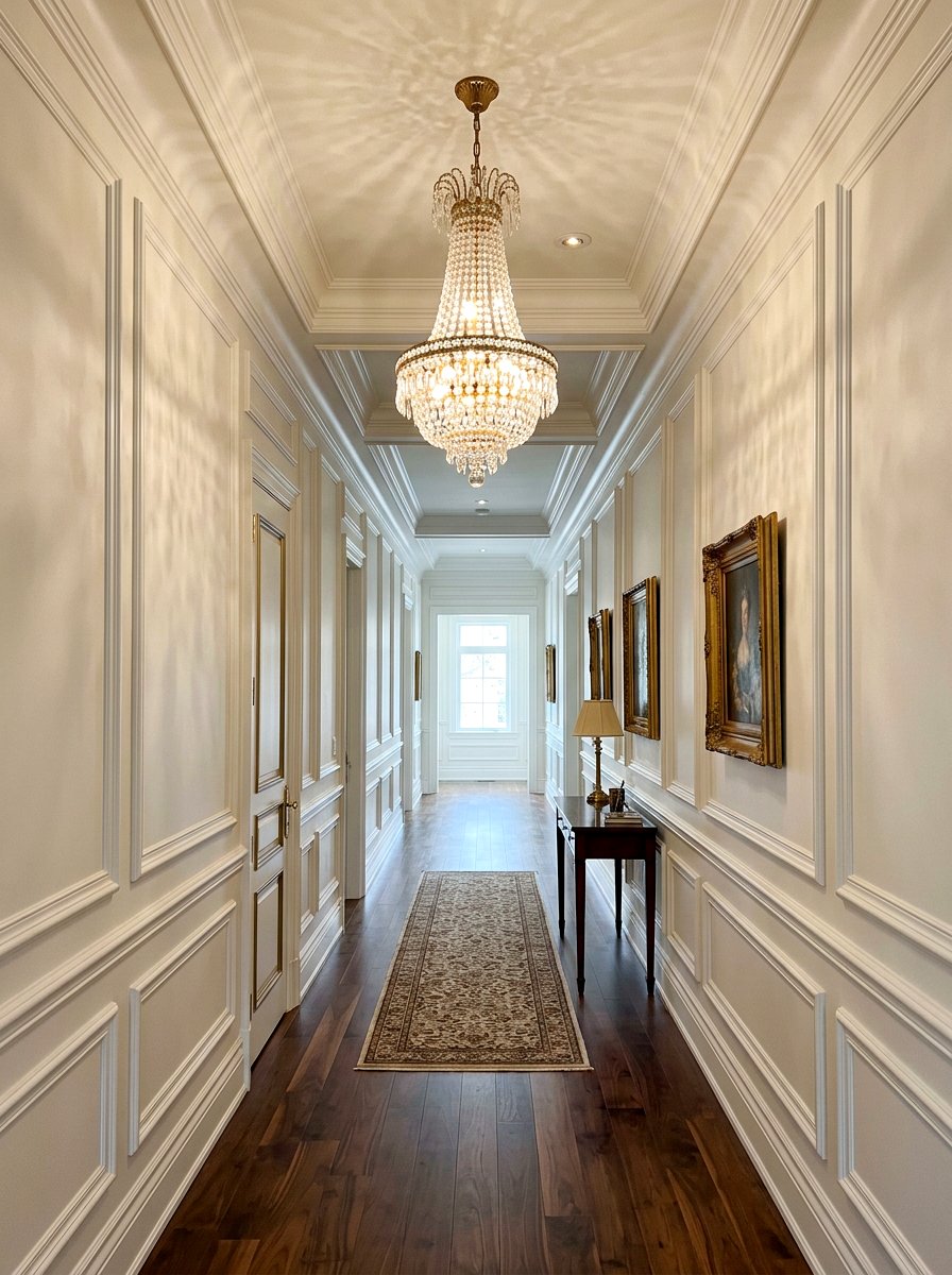 Picture Frame Molding - 25 Spring Hallway Wall Decor Ideas