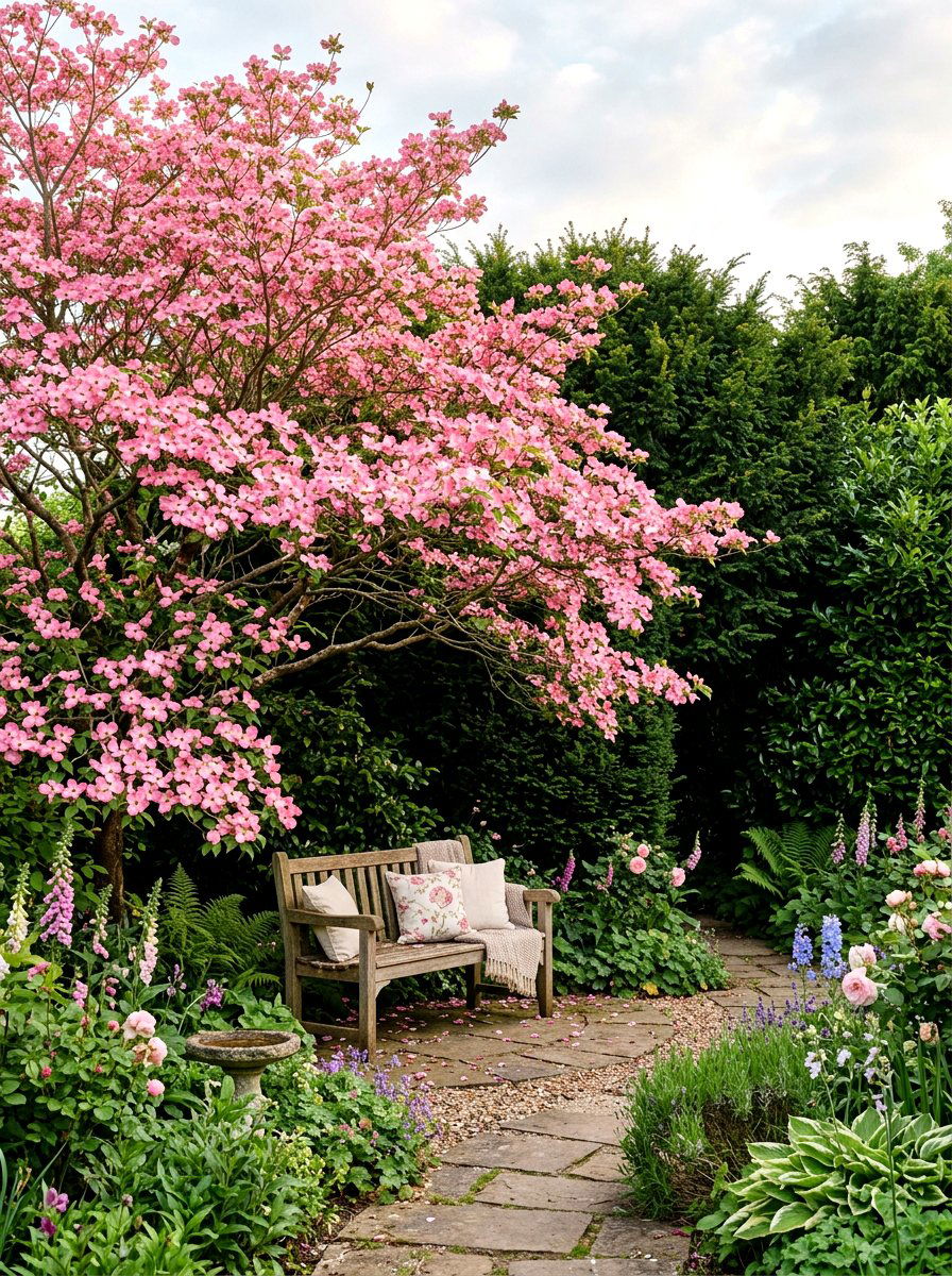 Pink Flowering Dogwood - 25 Spring Dogwood Tree Ideas