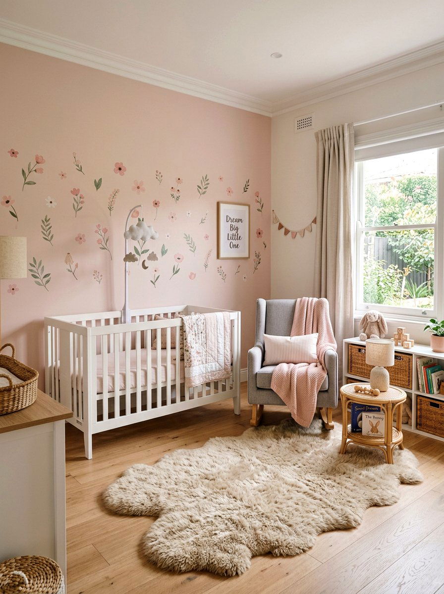 Pink Nursery Room - 25 Spring Blush Pink Decor Ideas