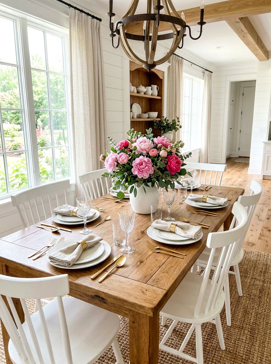 Pink Peony Centerpiece - 25 Spring Peony Arrangement Ideas