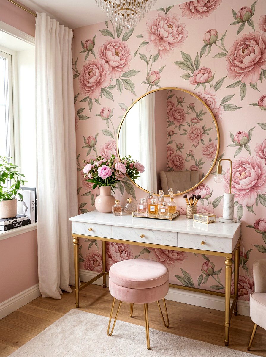 Pink Peony Wallpaper - 25 Spring Wallpaper Ideas