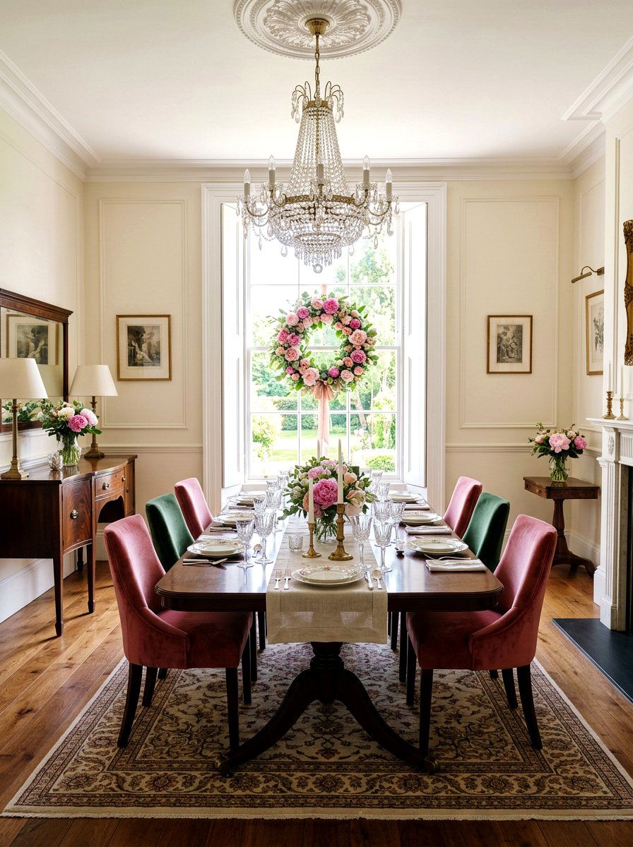 Pink Peony Wreath - 25 Spring Window Wreath Ideas