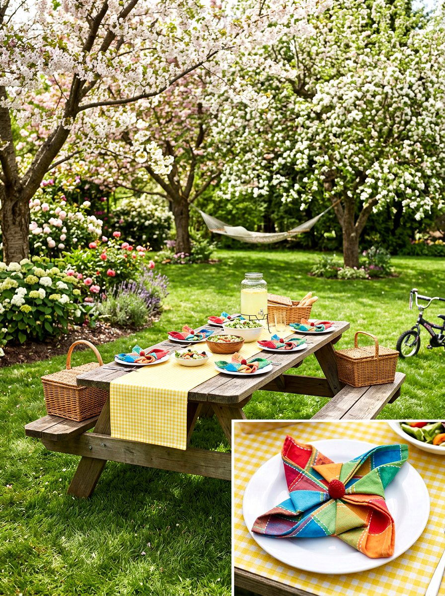 25 Pretty Spring Napkin Folding Ideas to Elevate Your Table