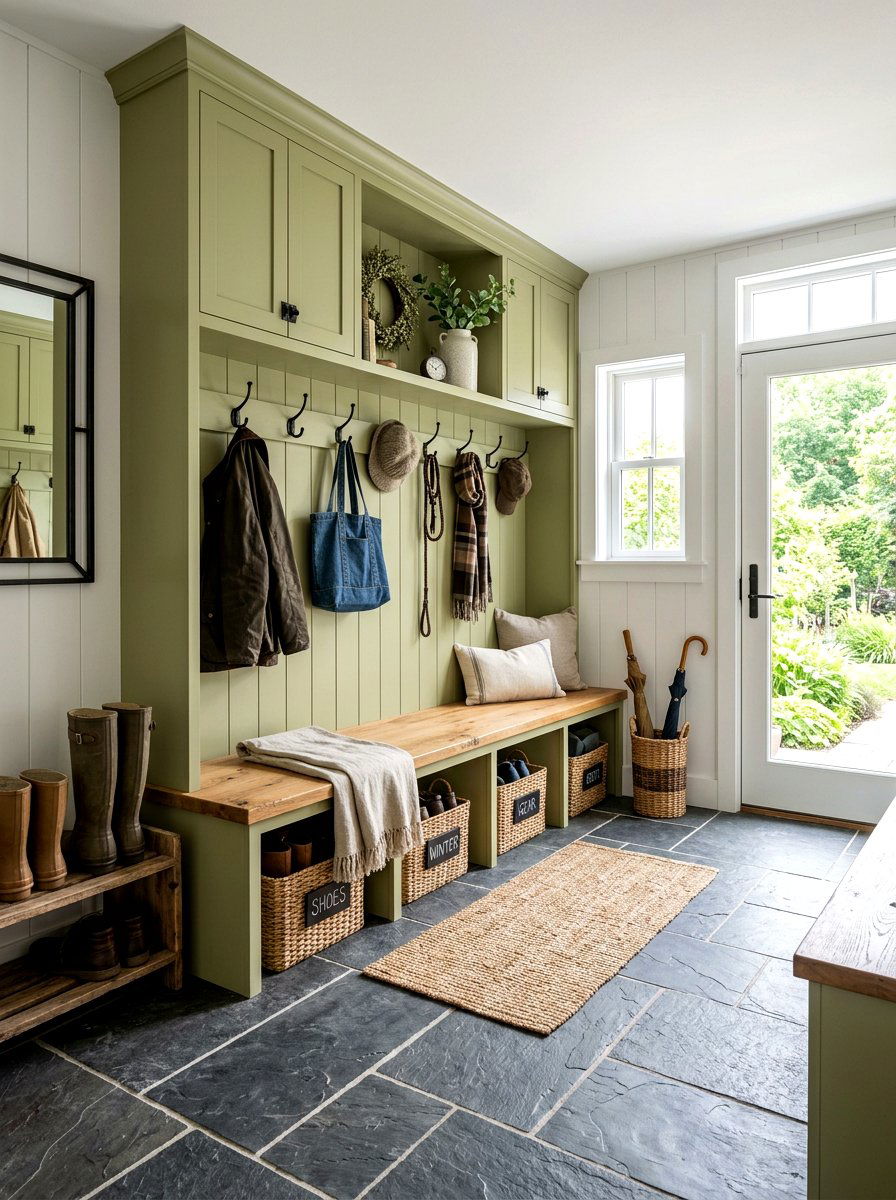 Pistachio mudroom - 25 Spring Pastel Color Palette Ideas
