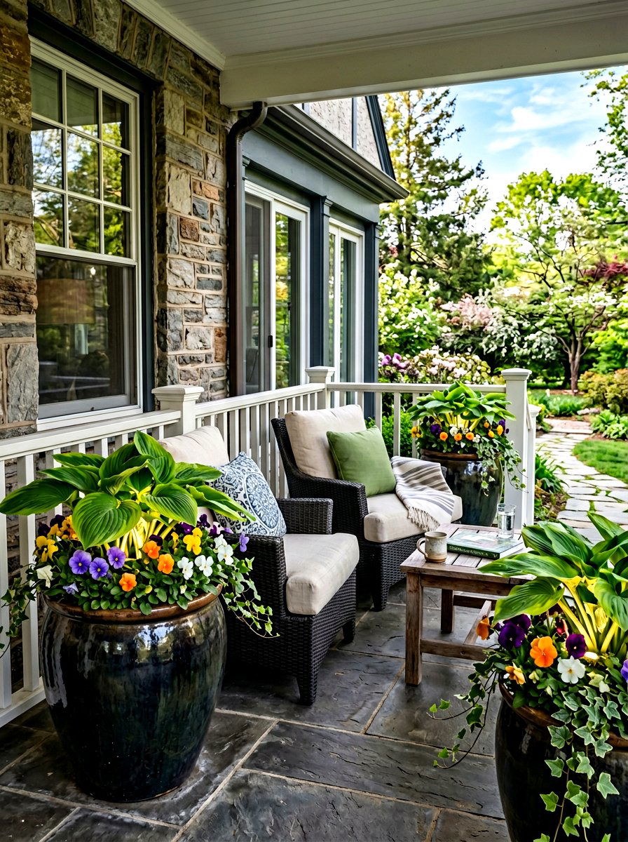 Planter Light - 25 Spring Porch Lighting Ideas