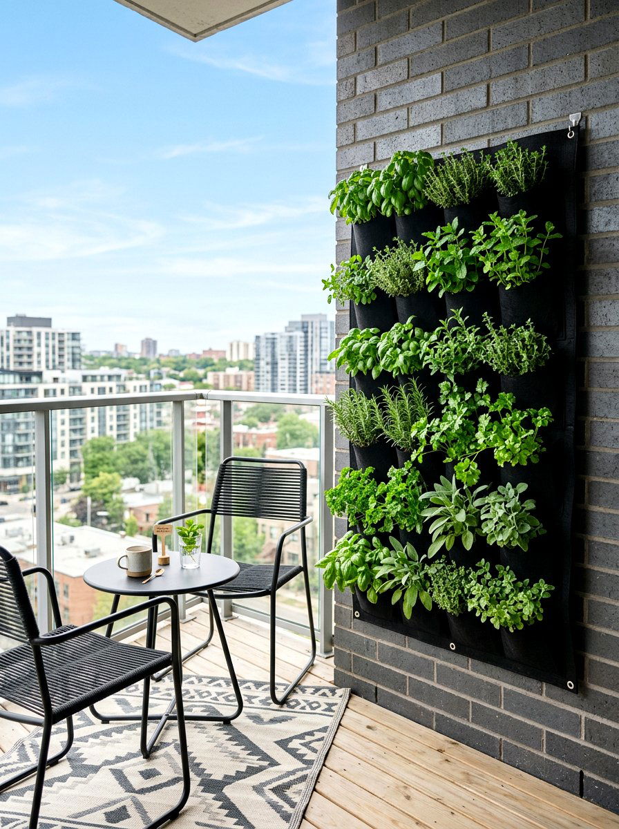 Pocket Herb Wall Planter - 25 Spring Herb Planter Ideas