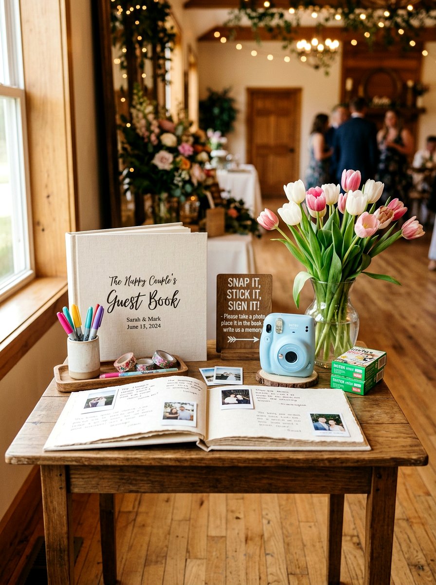 Polaroid Guest Book Station - 25 Spring Graduation Party Decor Ideas