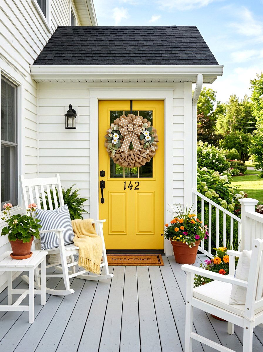 Polka Dot Burlap Wreath - 25 Spring Burlap Wreath Ideas