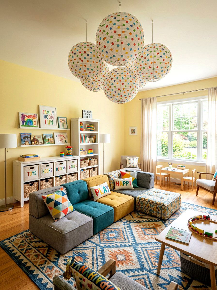 Polka Dot Paper Lantern - 25 Spring Paper Lantern Ideas