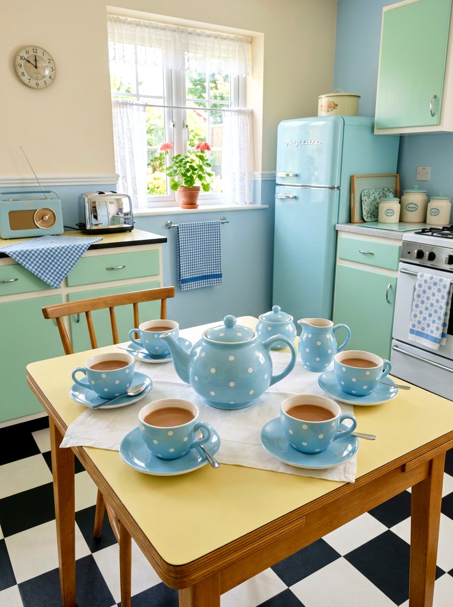 Polka Dot Tea Set - 25 Spring Tea Set Ideas