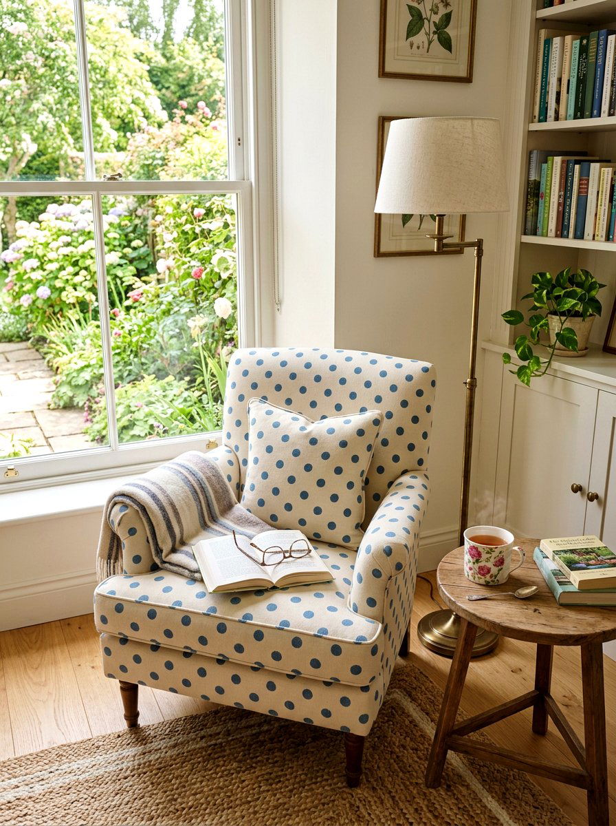 Polka dot accent chairs - 25 Spring Polka Dot Decor Ideas