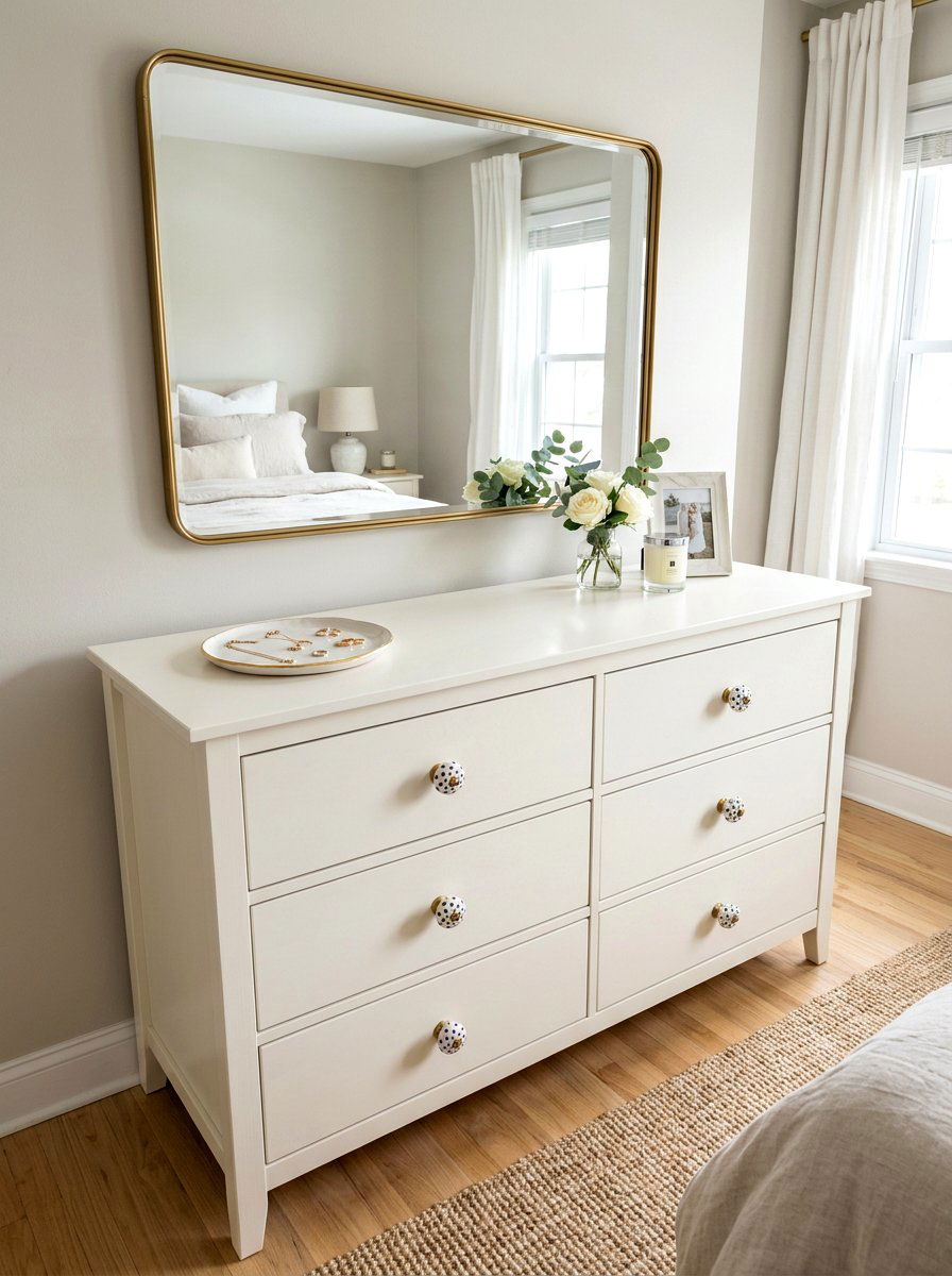 Polka dot furniture knobs - 25 Spring Polka Dot Decor Ideas