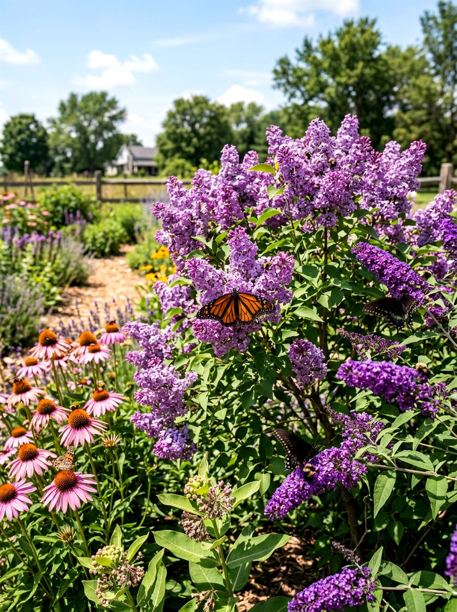 Pollinator Garden Lilac - 25 Spring Lilac Bush Ideas