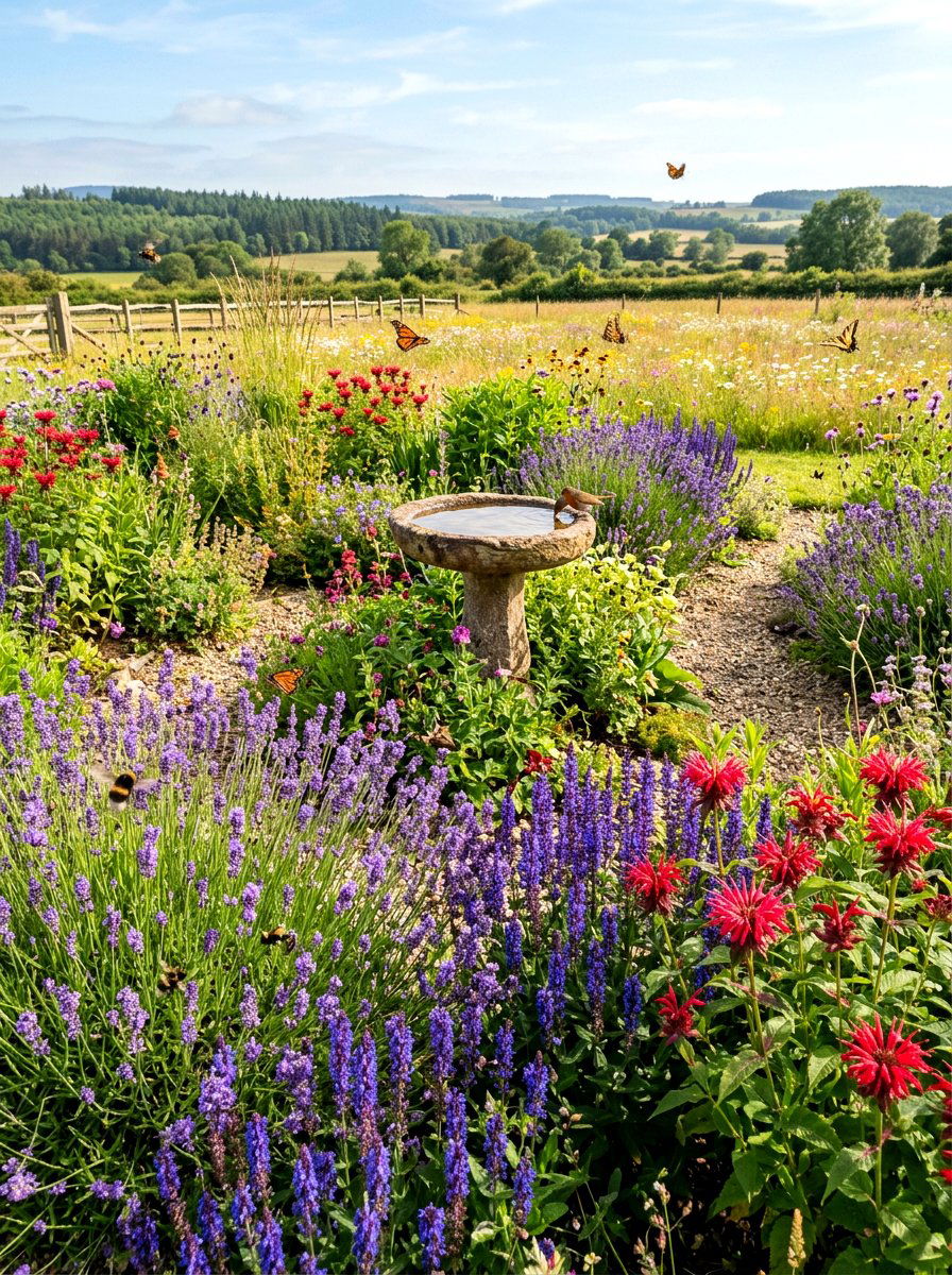 Pollinator Spring Garden - 25 Spring Flower Bed Ideas