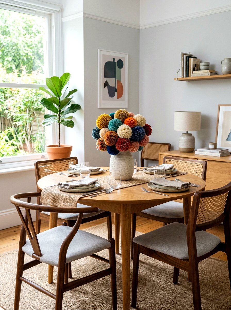 Pom Pom Flowers - 25 Spring Pom Pom Decor Ideas