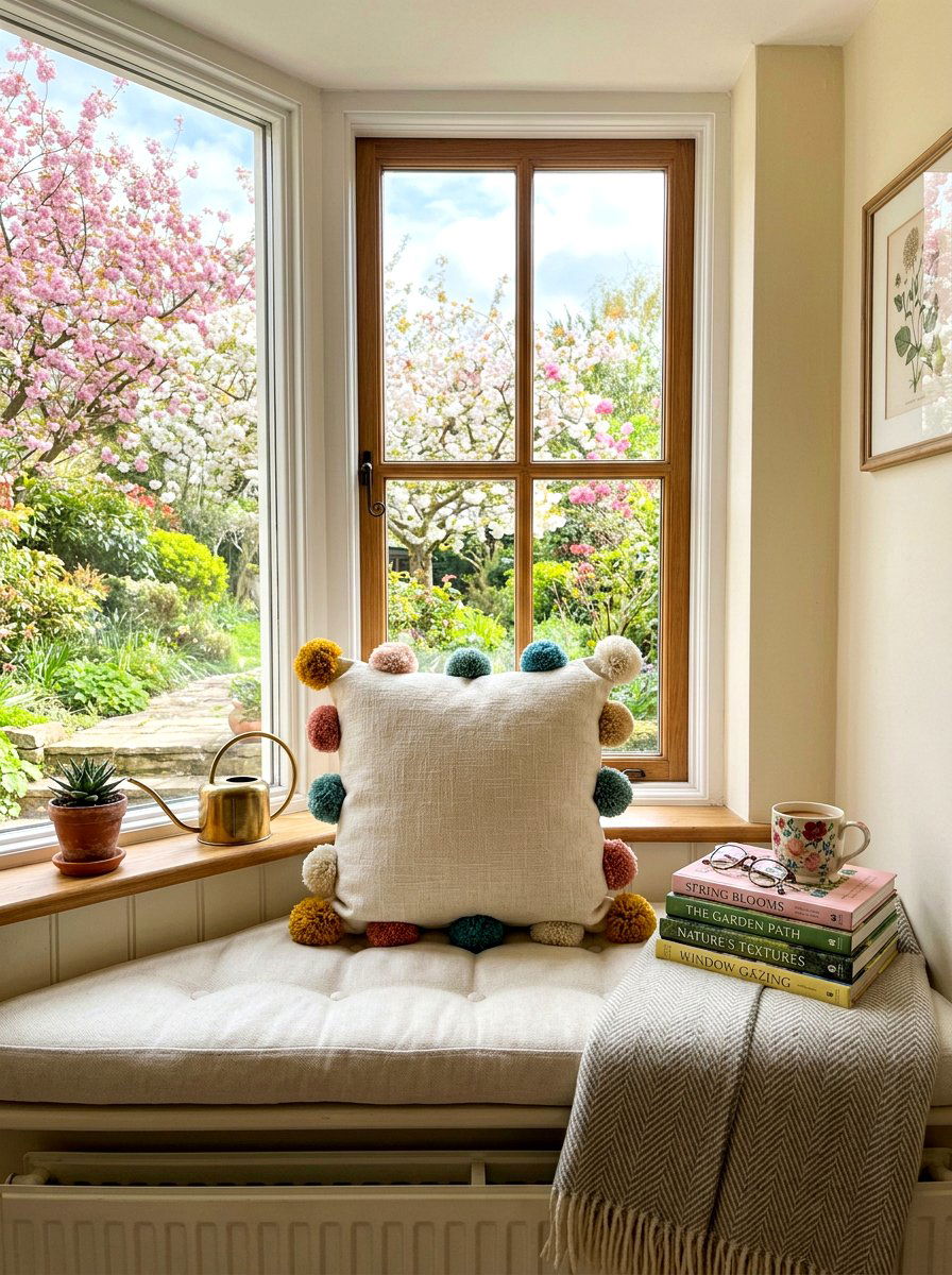 Pom Pom Fringe Pillow - 25 Spring Throw Pillow Ideas