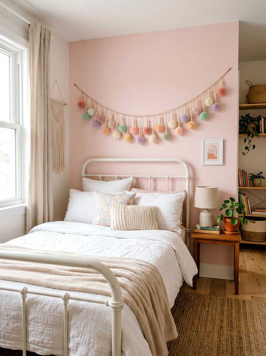 Pom Pom Spring Banner - 25 Spring Banner Ideas