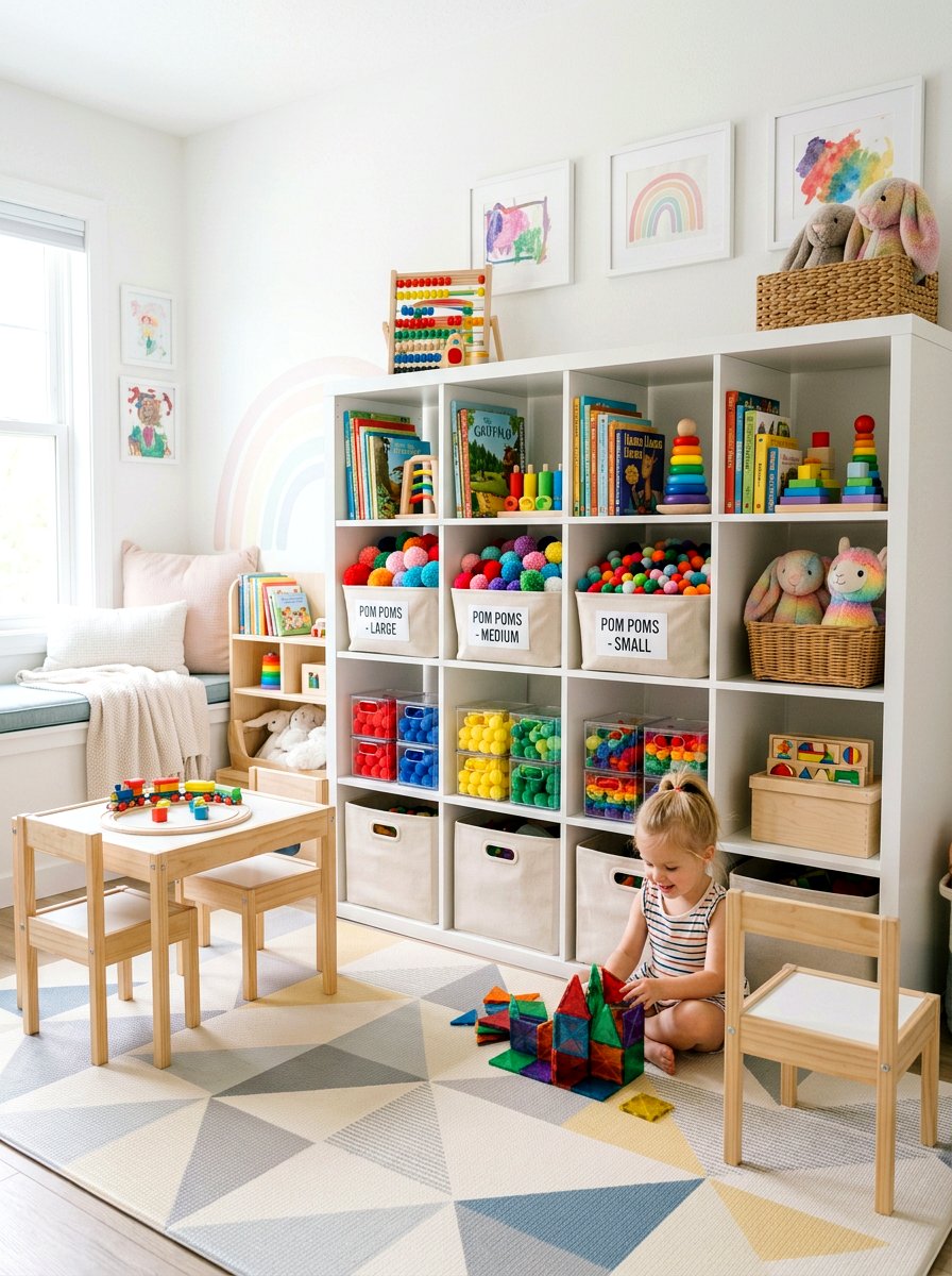 Pom Pom Storage - 25 Spring Pom Pom Decor Ideas