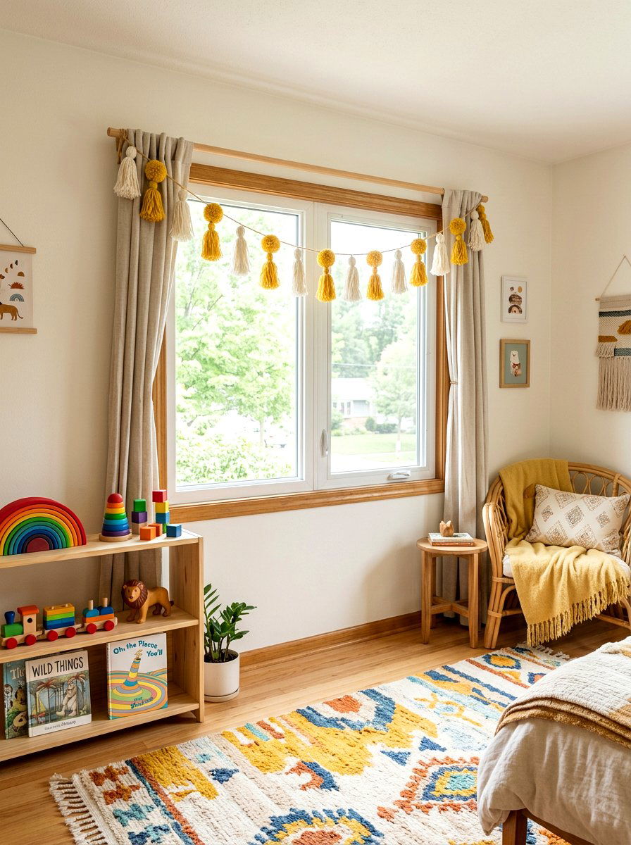 Pom Pom Tassel Garland - 25 Spring Tassel Garland Ideas