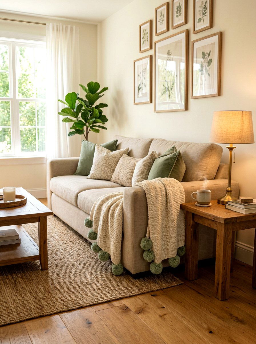 Pom Pom Throw Blanket - 25 Spring DIY Craft Ideas