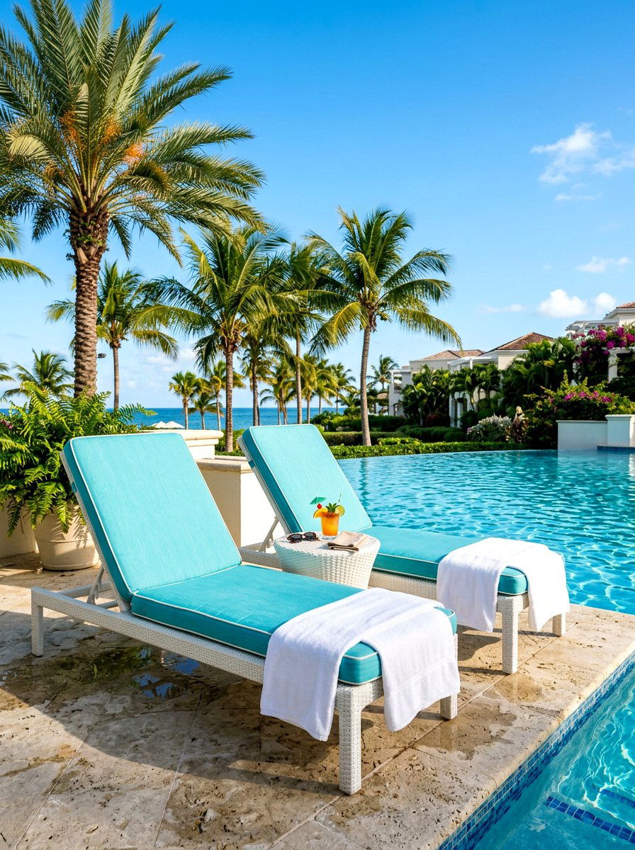 Poolside Lounge Area - 25 Spring Backyard Seating Decor Ideas