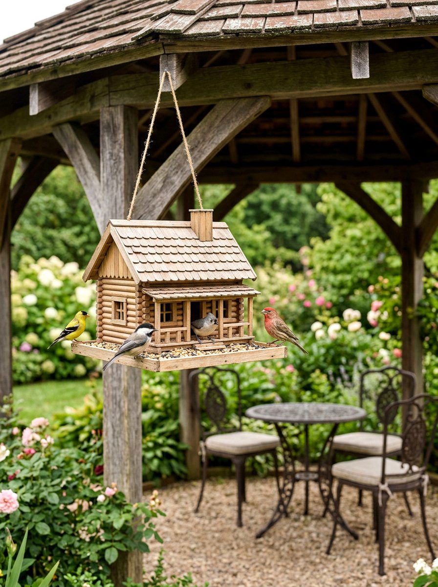 Popsicle Stick Bird Feeder - 25 Spring DIY Bird Feeder Ideas