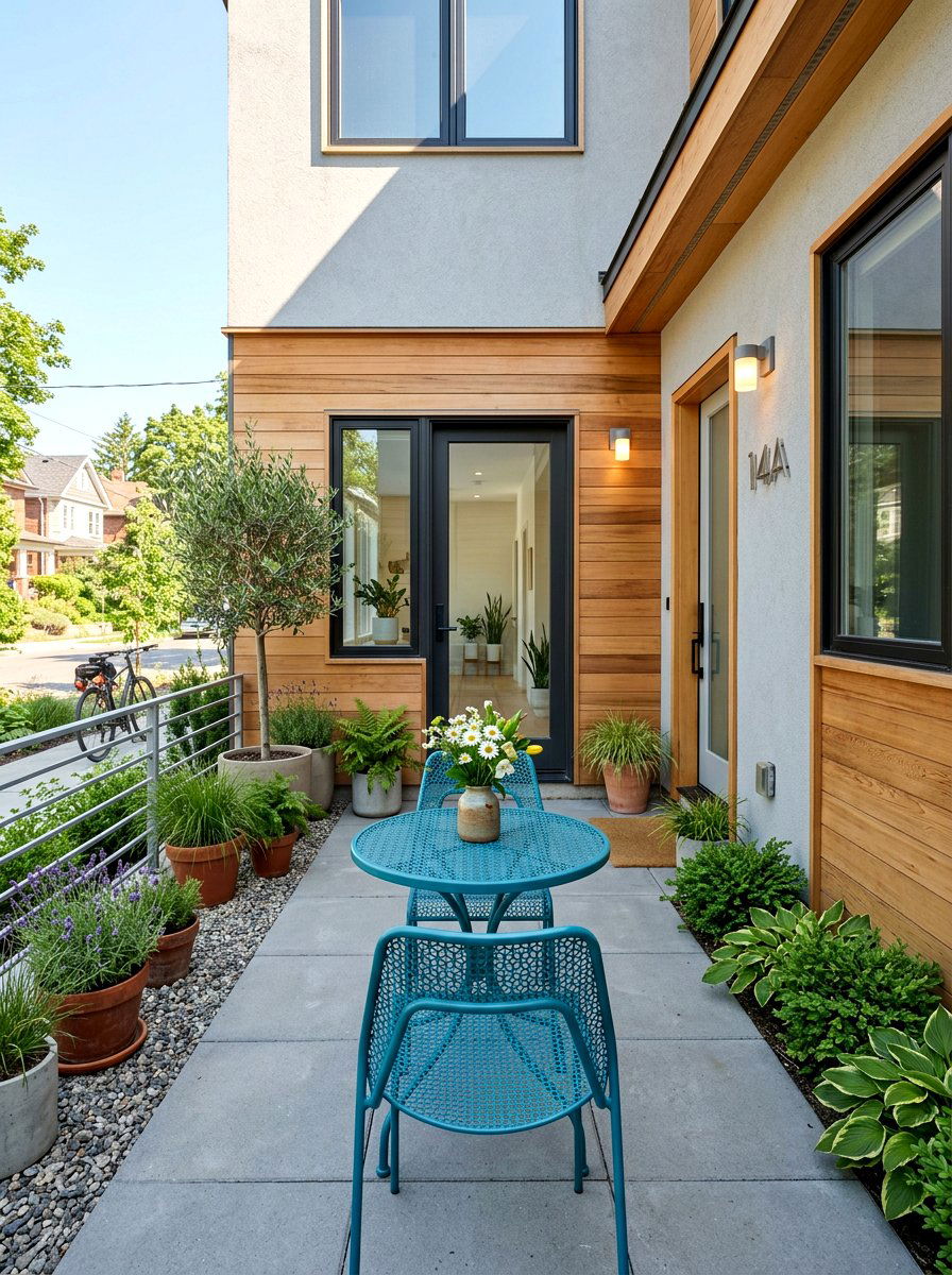 Porch Bistro Set - 25 Front Yard Spring Decor Ideas