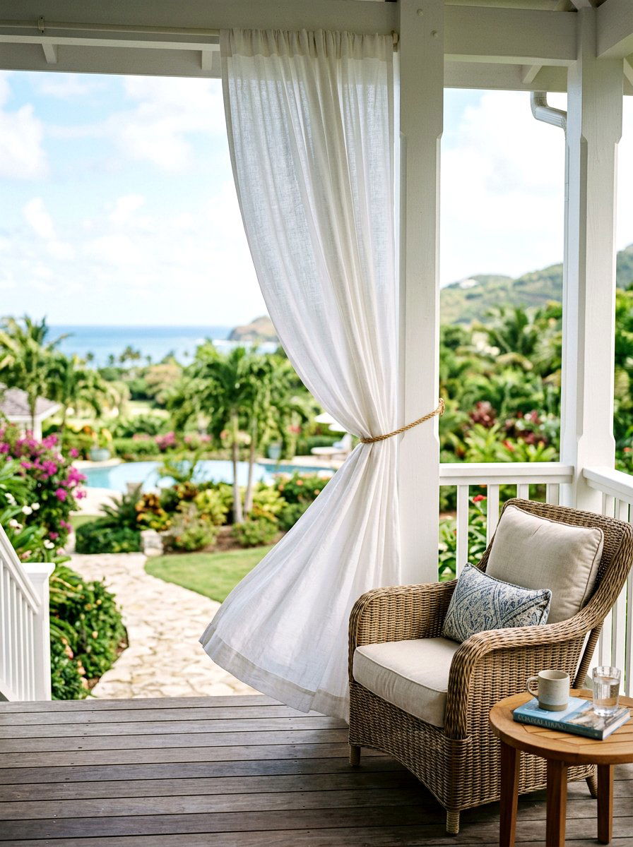 Porch Curtains - 25 Spring DIY Porch Decor Ideas