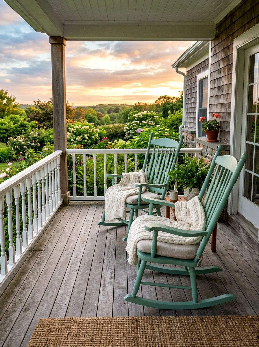 Porch Rocking Chair - 25 Spring DIY Porch Decor Ideas