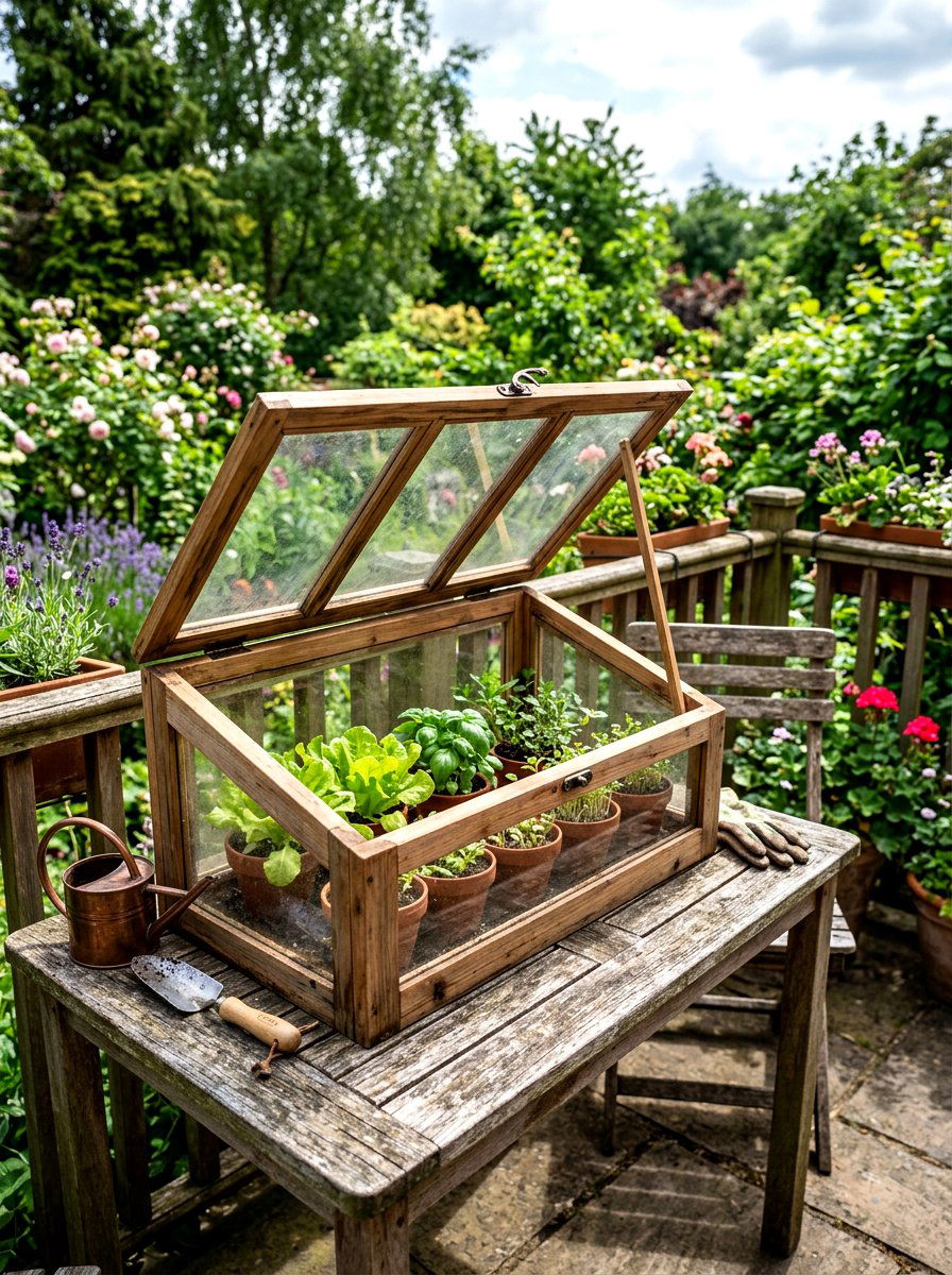 Portable Mini Cold Frame - 25 Spring Cold Frame Decor Ideas