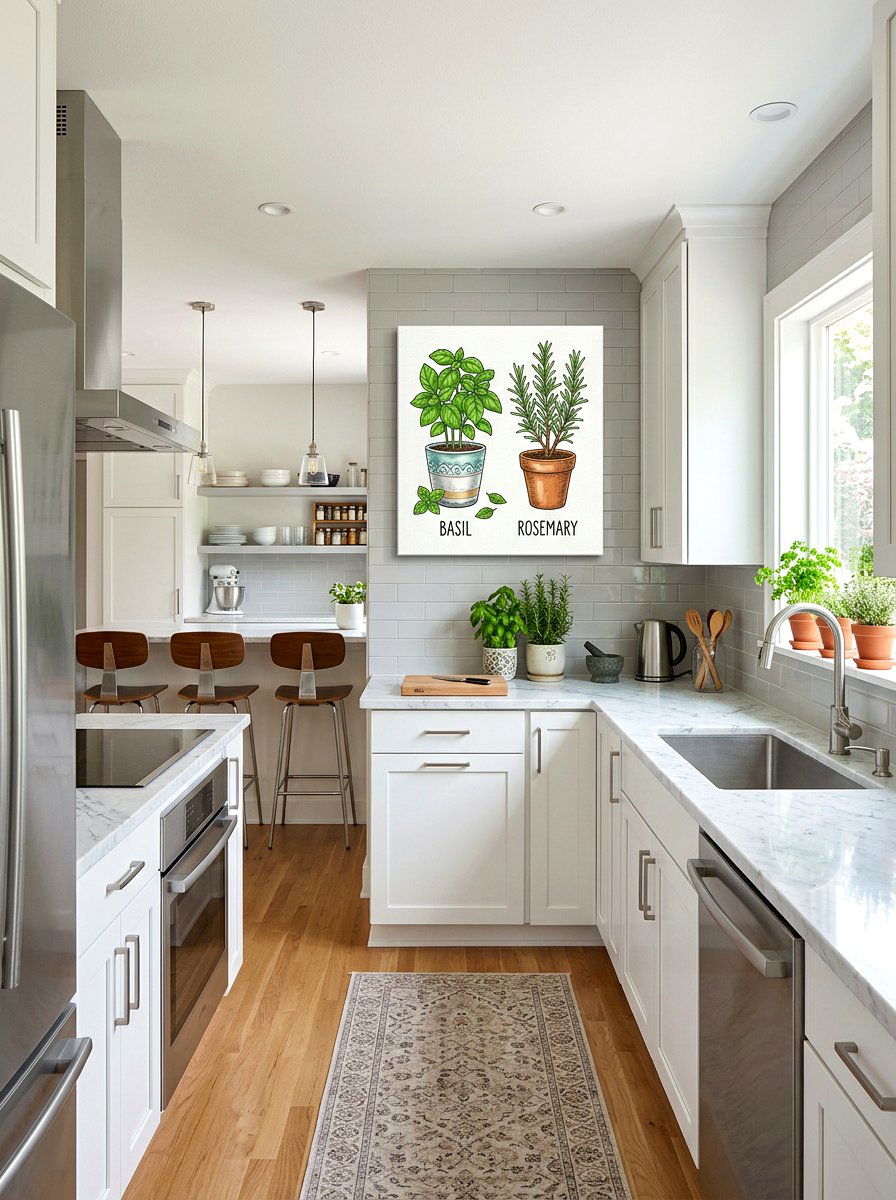 Potted Herb Canvas Print - 25 Spring Canvas Art Ideas