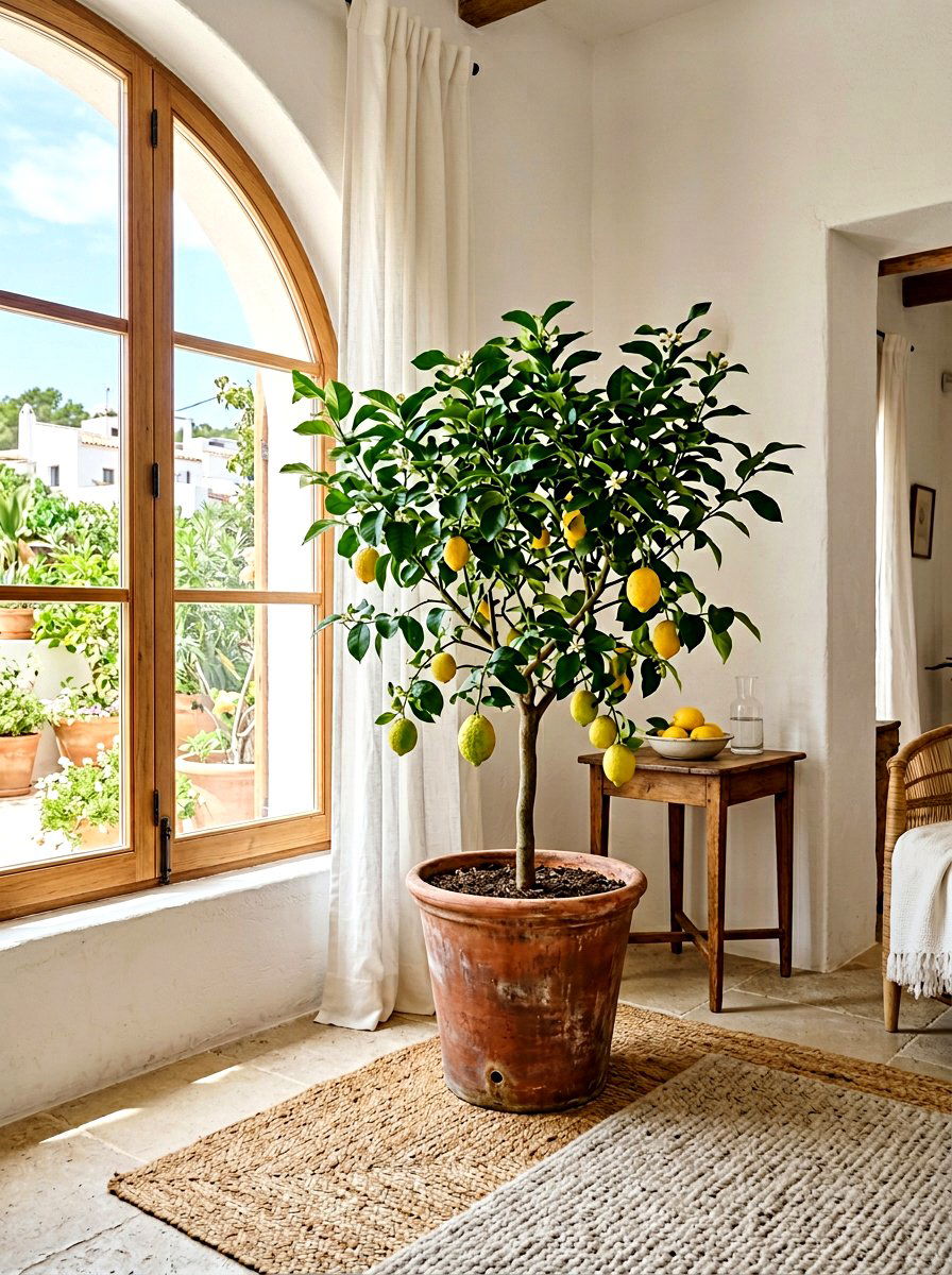 Potted Lemon Tree - 25 Spring Sprout Decor Ideas