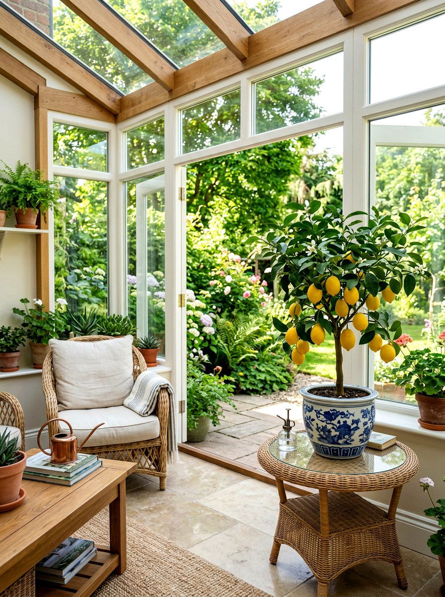 Potted Lemon Tree Decor - 25 Spring Citrus Centerpiece Ideas