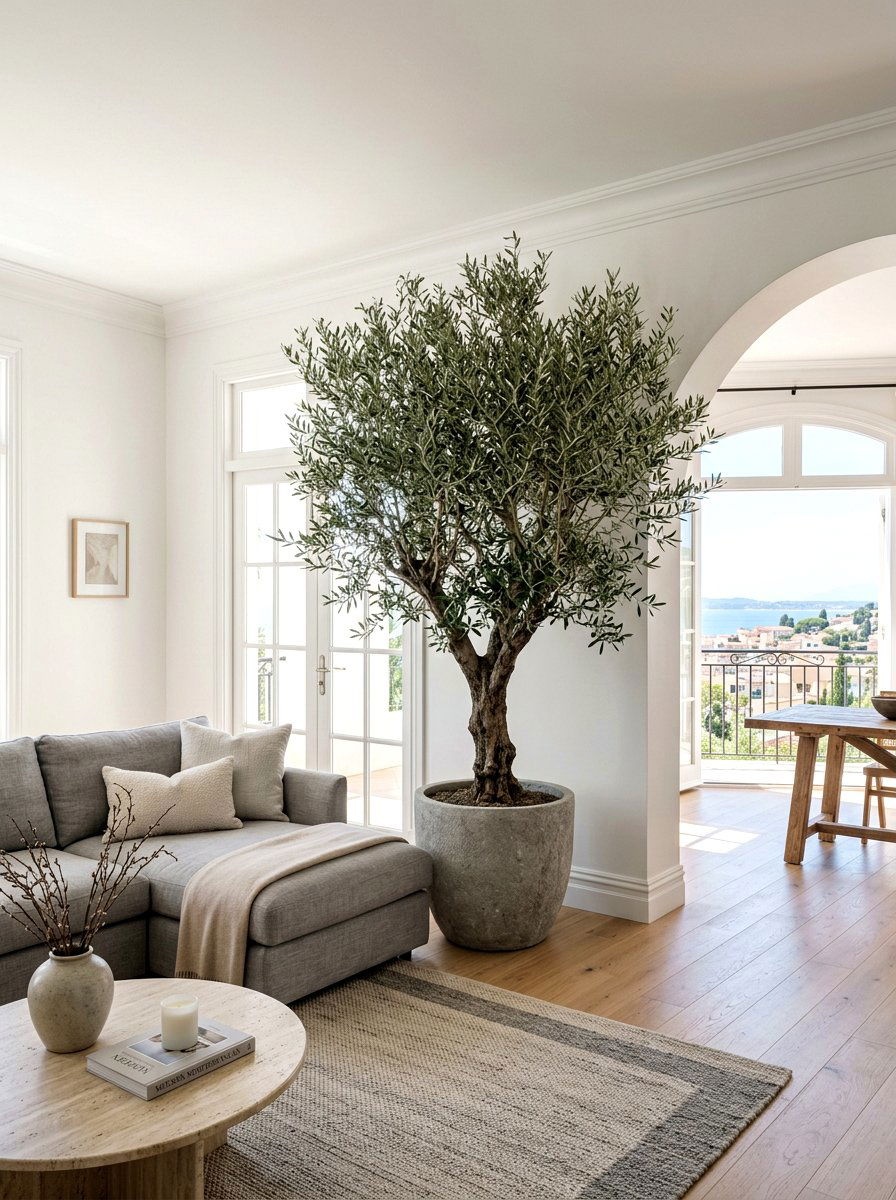 Potted Olive Tree - 25 Spring Cafe Decor Ideas