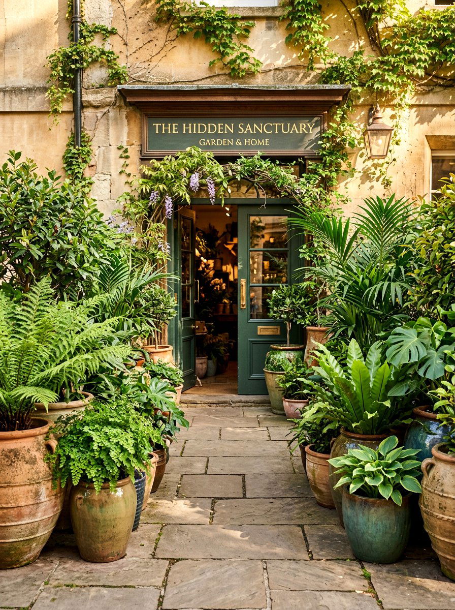 Potted Plant Entrance - 25 Spring Storefront Decor Ideas