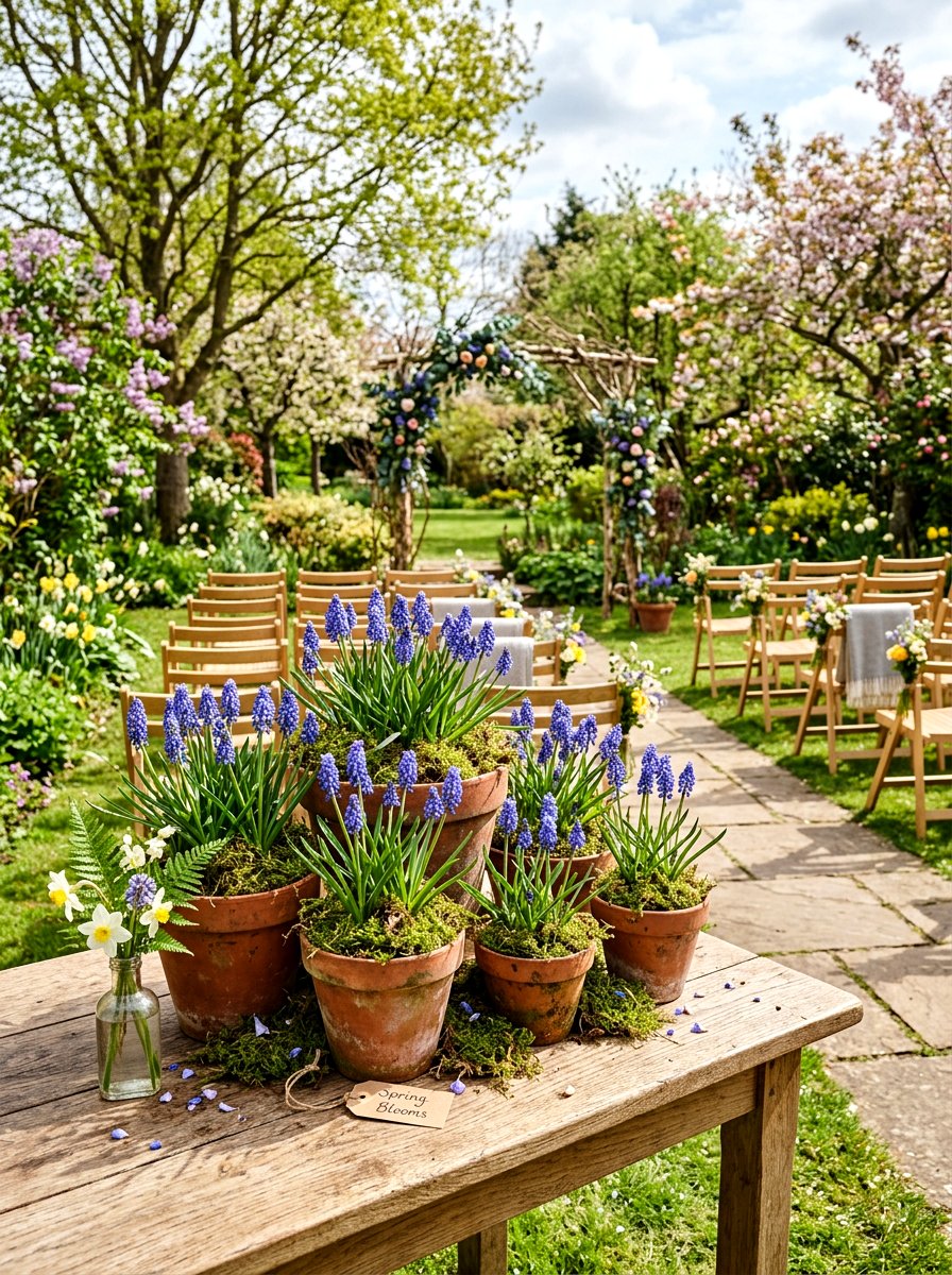 Potted Spring Bulb - 25 Spring Wedding Centerpiece Ideas