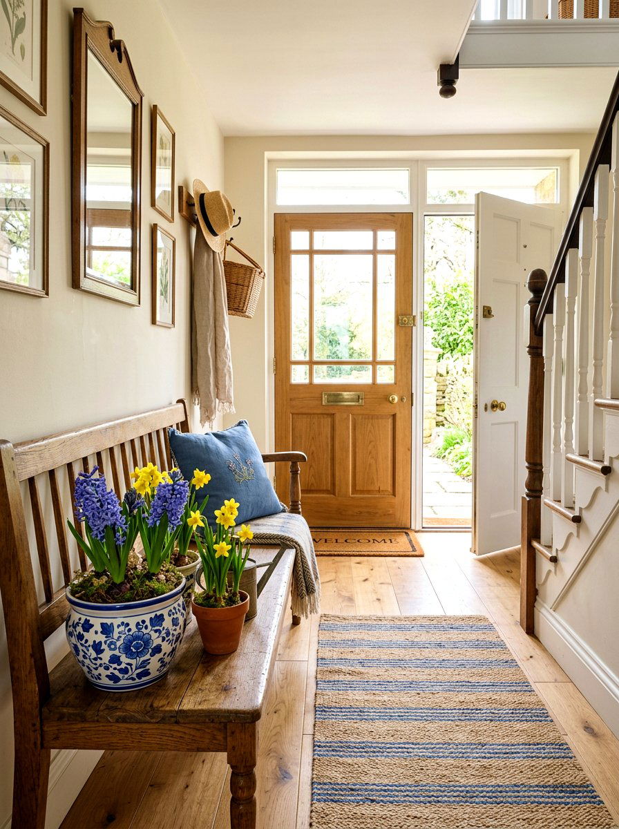 Potted Spring Bulb - 25 Spring Window Decor Ideas