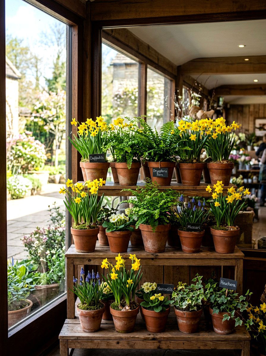 Potted Spring Plants - 25 Spring Shop Window Ideas