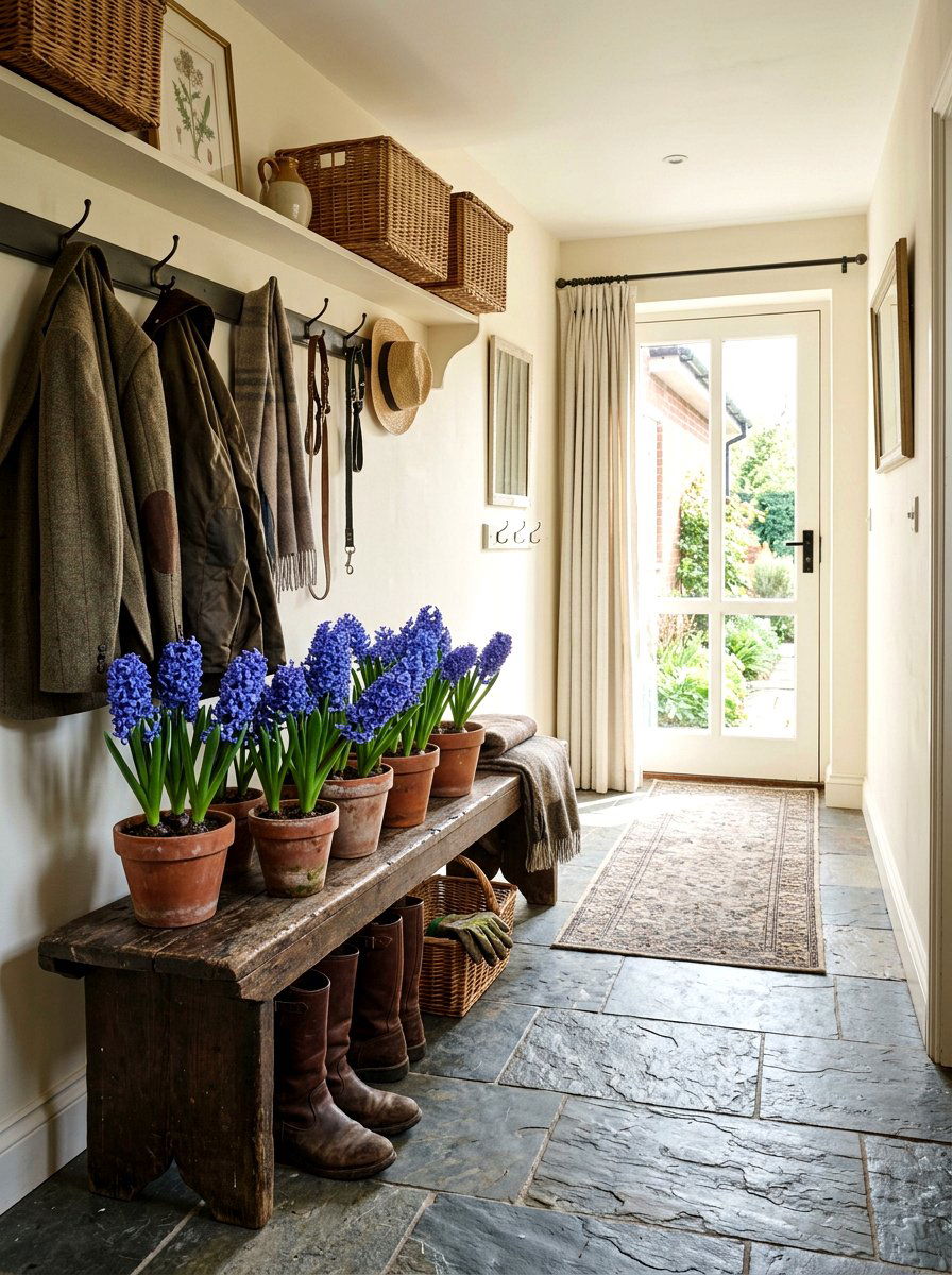 Potted blue hyacinth flowers - 25 Spring Fresh Flower Ideas