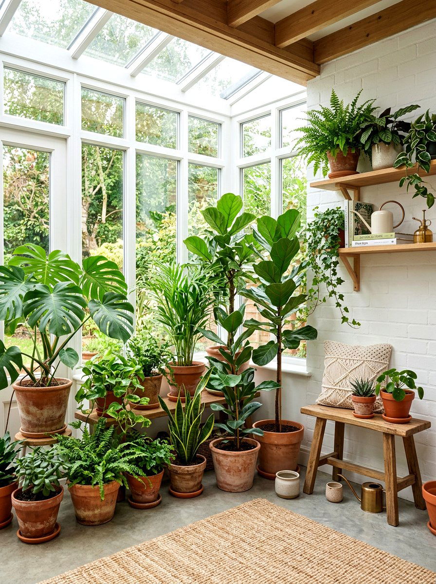 Potted indoor plants - 25 Spring Bohemian Decor Ideas