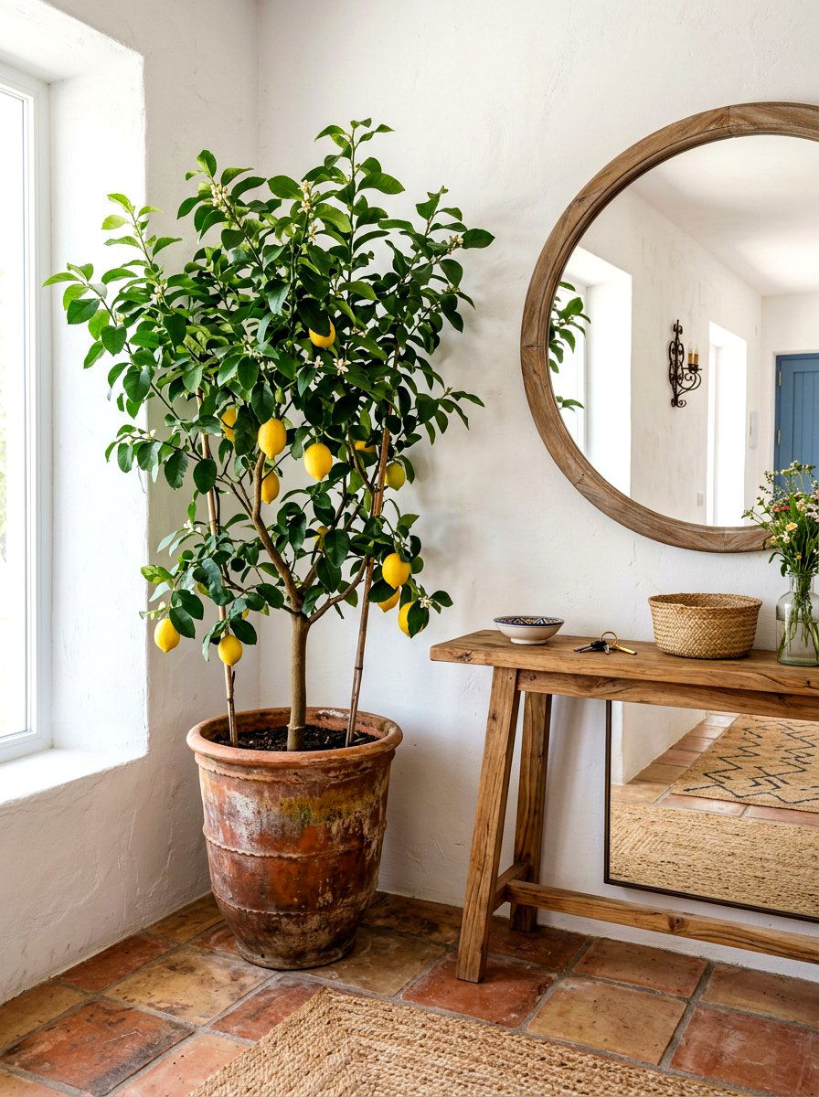 Potted lemon tree indoor - 25 Spring Lemon Decor Ideas