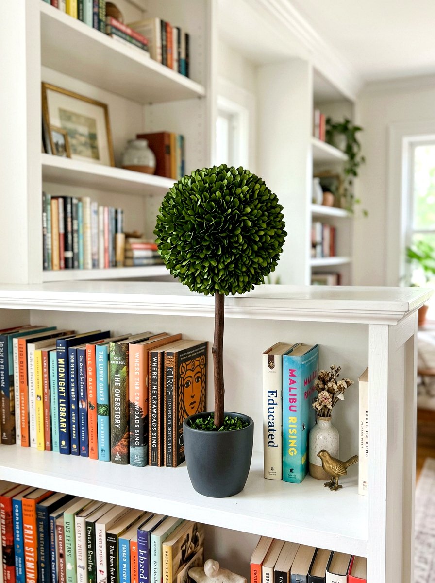 Preserved Boxwood Topiary For Bookshelf - 25 Spring Boxwood Topiary Ideas