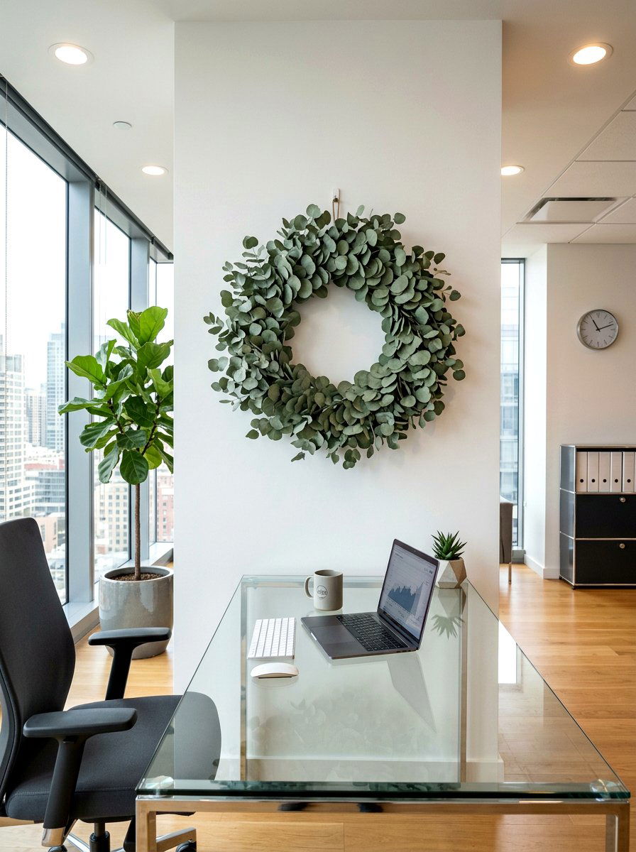 Preserved Eucalyptus Wreath - 25 Spring Eucalyptus Wreath Ideas