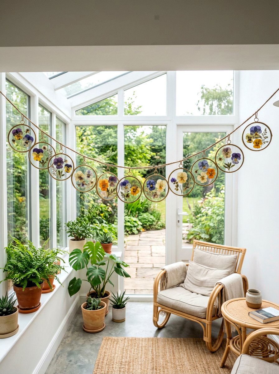 Pressed Flower Bunting - 25 Spring Bunting Ideas