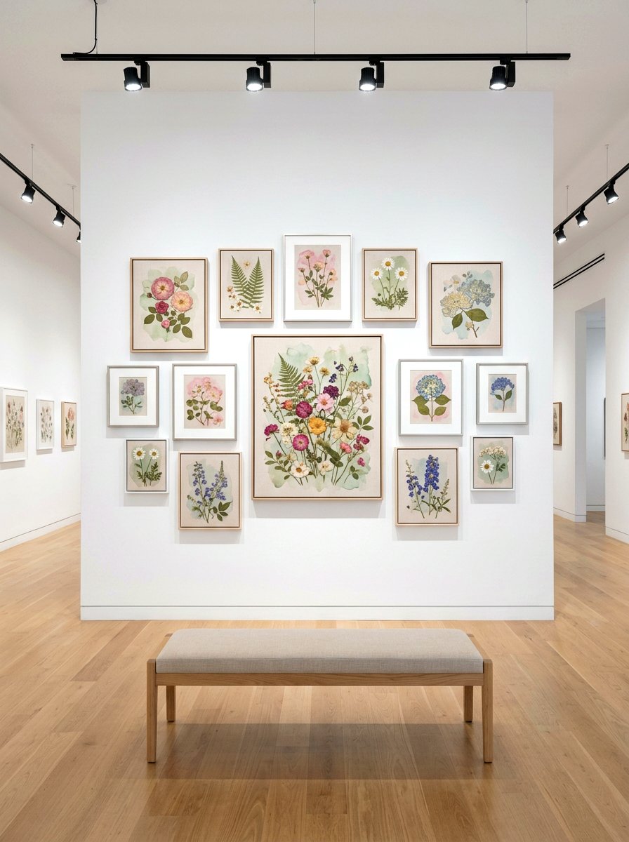 Pressed Flower Canvas Art - 25 Spring Pressed Flower Ideas