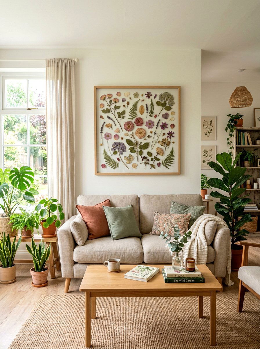 Pressed Flower Frame - 25 Spring Nature Craft Ideas